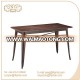 restaurant furniture wood rectangle dining table fashion design